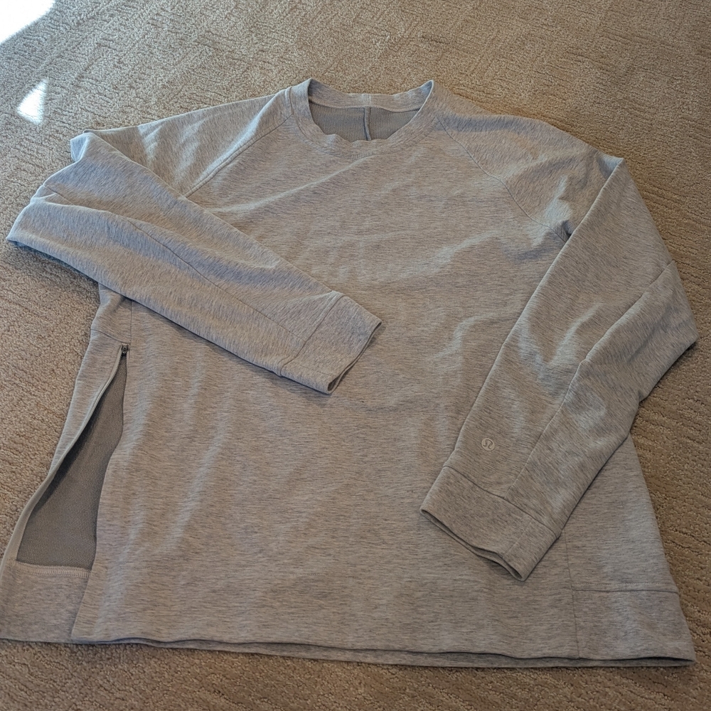 Men's Gray Crew Neck Shirt